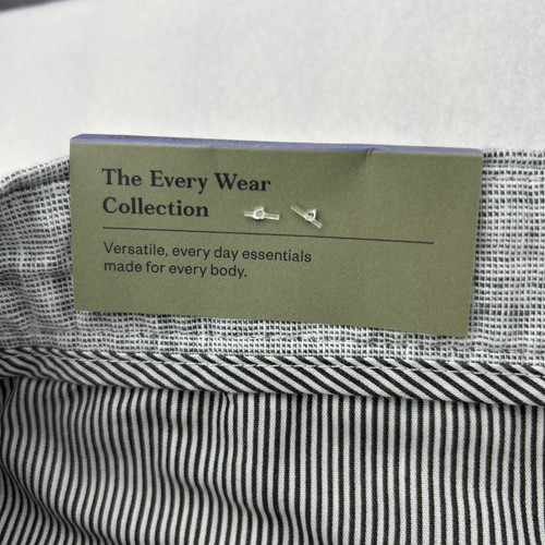 Goodfellow & Co pantaloncino uomo taglia 36 grigio misto lino cotone 9” cucitura interna piatta nuovo con etichette - Foto 4 di 11
