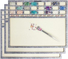 Jewelry Making Bead Mat 3-Piece Set with Steel Tweezers and Scoop