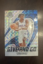 2023-24 Panini Mosaic - Give and Go Tyrese Maxey #14 Mosaic Prizm