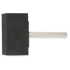 GRAINGER APPROVED 1XRK3 Foam Brush,4 in,Soft,Flat Wood Handle PK 12