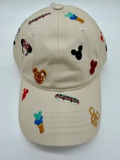 Disney Parks Snacks Icons Baseball Hat Embroidered Monorail Mickey Waffle Cap