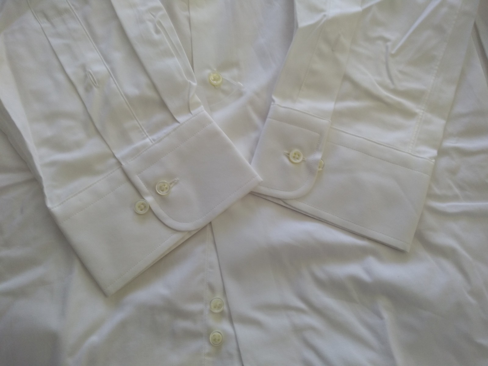 NWOT Ike Behar by Brooks Brothers White Spread Collar 17.5-34 MSRP $225