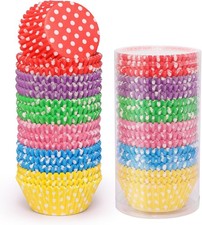 Standard Cupcake Liners 450 Count, Cute Polka Dots Paper Baking Cups Food Grade