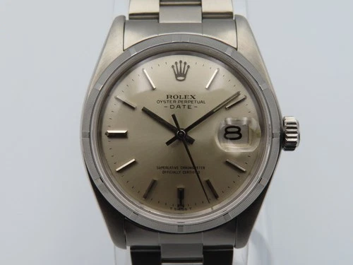 New ListingVintage 1973 Rolex Oyster Perpetual Date 1500 34mm Automatic Wristwatch