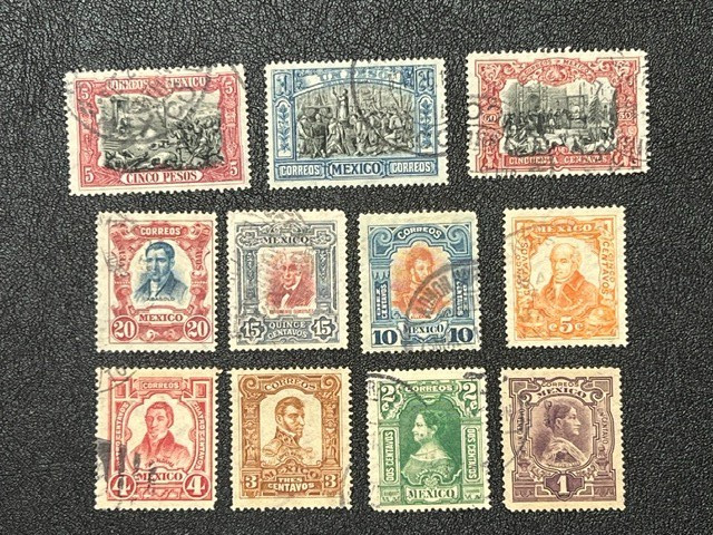 Mexico 1910 Group of #310-320 Used 1X6141A