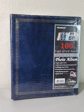 Pioneer Magnetic Self Stick 3 Ring Photo Album 100 Pages Blue Cover Vtg. SEALED 