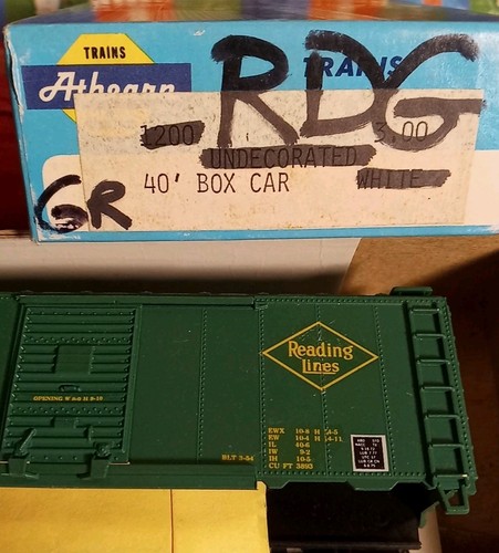 Reading Lines 40' Green Boxcar HO Athearn Kit Bev-bel ? Custom RDG 107128 RTB Sw - Picture 2 of 8