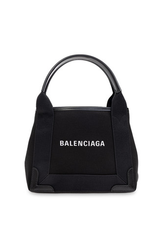 BALENCIAGA Navy Cabas Cotton Tote Bag New And Authentic