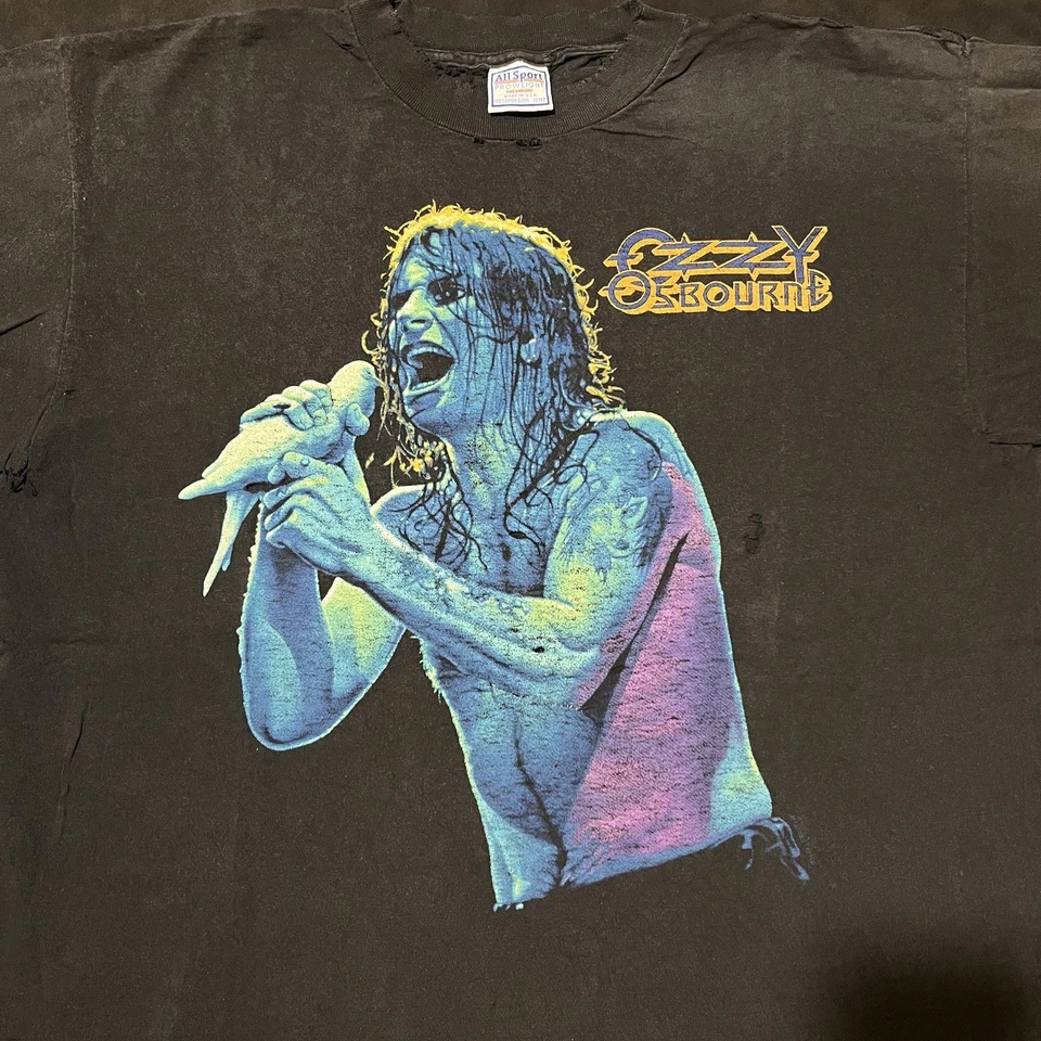 Vintage Ozzy Osbourne Shirt Dove’s Revenge 90s All Over Print Fade Thrash XL USA - Image 3 of 4