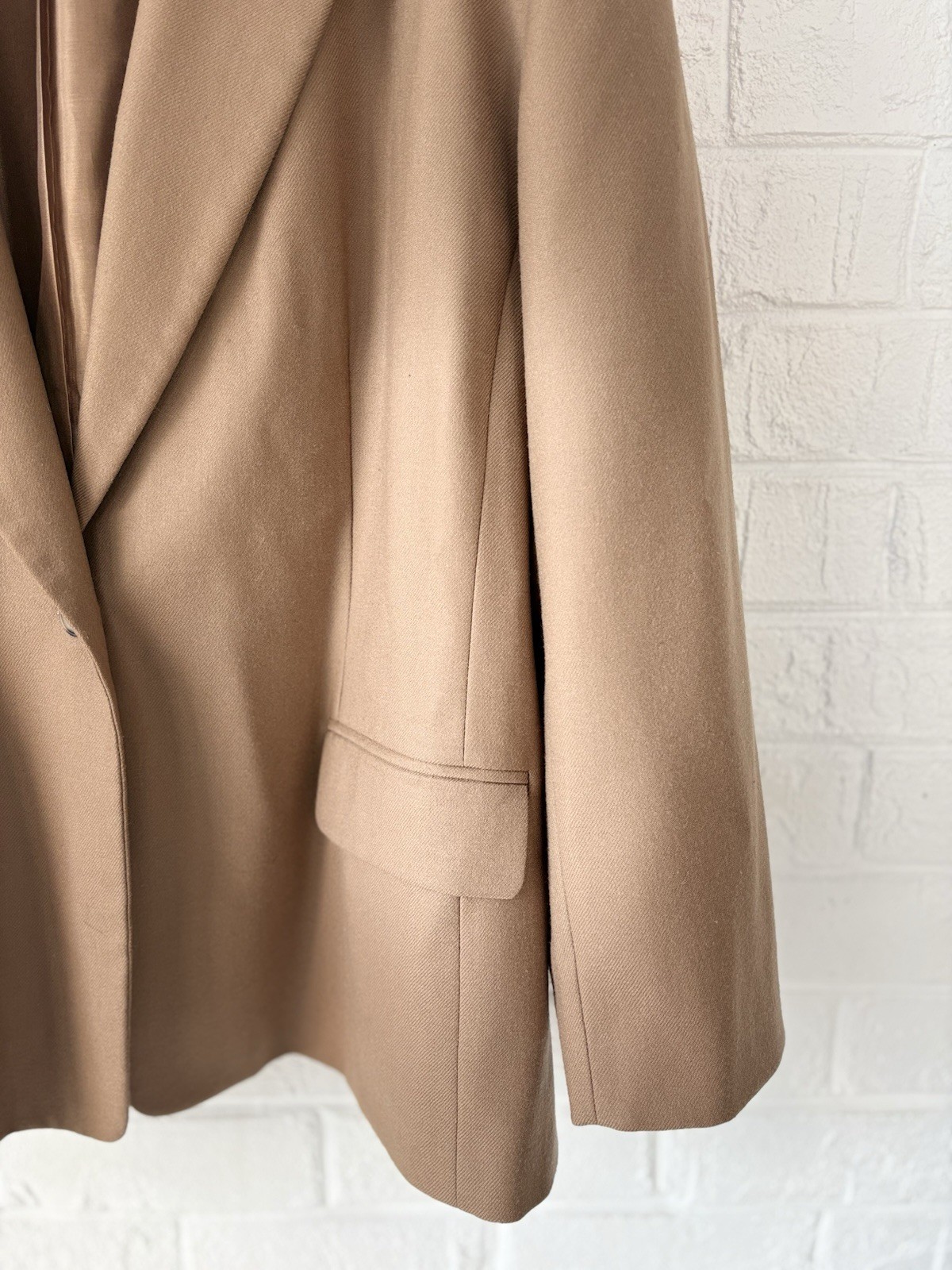 EUC Pendleton 100% Virgin Wool Camel Lined Blazer… - image 5