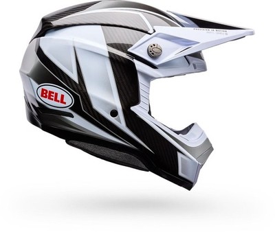 Casco Offroad Bell Moto-10 Kugelgitter weiß/schwarz