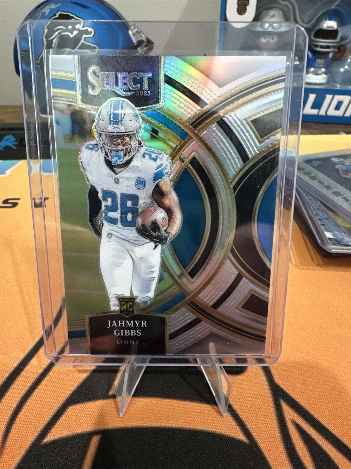 2023 Panini Select - Premier Level Jahmyr Gibbs #198 Silver Prizm (RC)