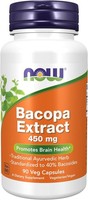 NOW Foods, Bacopa 450Mg Gehirngesundheit 90 Veg. Kapseln Super Preis