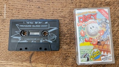 Commodore 64 C64 - Treasure Island Dizzy #GG1 CIB