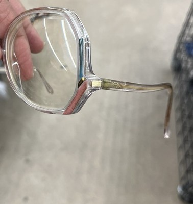 VTG Silhouette Oval Clear Glasses Austria Mid Century