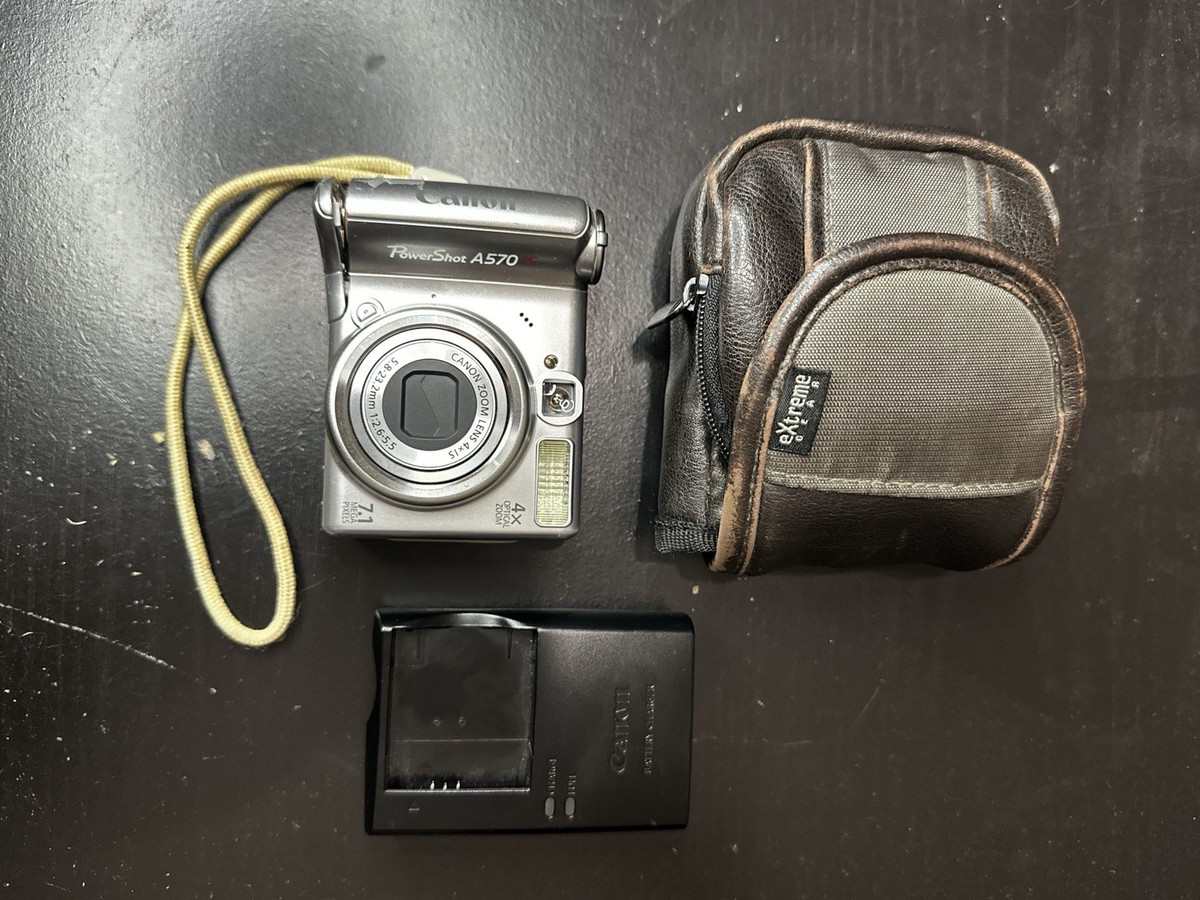 キャノン Canon PowerShot A570 IS デジタルカメラ Canon PowerShot A570 IS Digital Camera - Silver for sale online | eBay