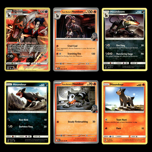6x Houndoom Lot TG10 Sword Shield Series Brilliant Stars Trainer Gallery Pokemon