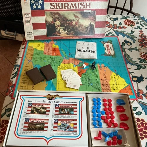 1975 Skirmish Board Game by Milton Bradley Vintage Condition