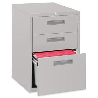 Lorell LLR67745 Mobile Pedestal File 15x19x28 Steel Black