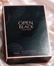 Open Black 100ml Eau de Parfum Designer Collection Ladies Spray Pour Femme