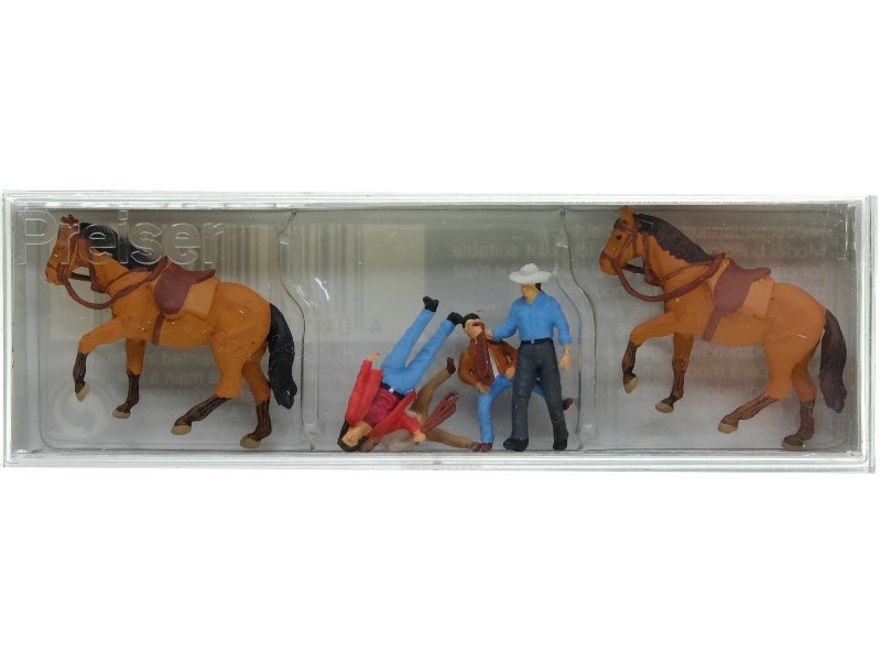 Leçon d'équitation PREISER HO 1/87 Créez un centre équestre miniature animé dans votre diorama