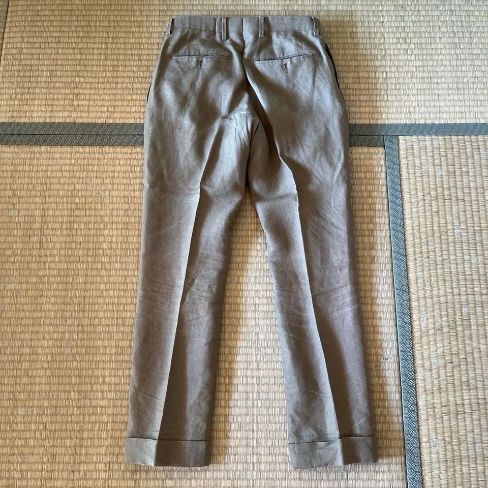 Traje de lino 100% beige Sartorio Napoli 44/42IT 32US Made in Italy por Kiton Foto 4 de 4