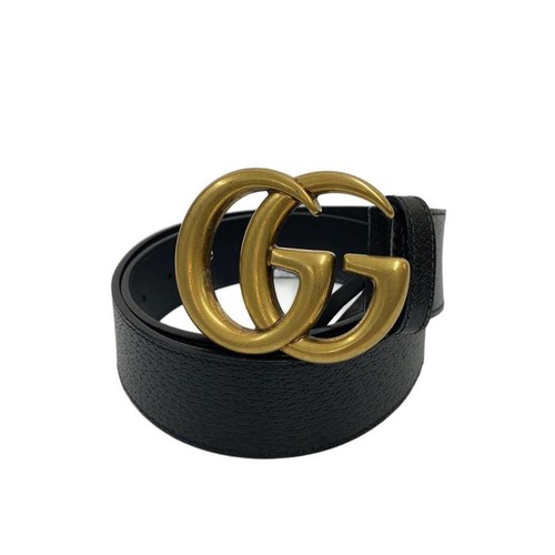Used GUCCI◆Belt/Leather/BLK/Men's/406831・DJ20T・80・32・525040