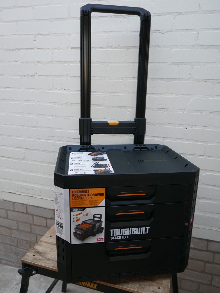 TOUGHBUILT B1 D R93 STACKTECH LOCKING TRIPLE DRAWER ROLLING SYSTEM