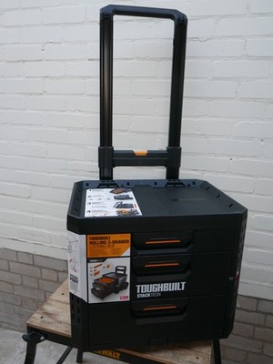 TOUGHBUILT B1 D R93 STACKTECH LOCKING TRIPLE DRAWER ROLLING SYSTEM