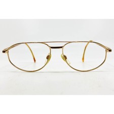 Rodenstock R 4173 E 140 Gold Aviator Eyeglasses Frames 56-15 Mens Vintage