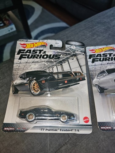 HOT WHEELS FAST & FURIOUS '77 Pontiac Firebird T/A & '70 CHEVY NOVA SS SEALED - Picture 2 of 7