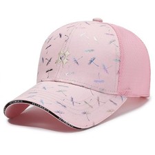 Women Mesh Letter Baseball Cap UV Protection Summer Sun Hat