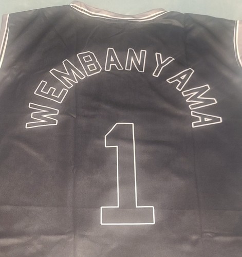 Victor Wembanyama Spurs Jersey (screenprint) Sz. 48 (24" Armpit to Armpit)