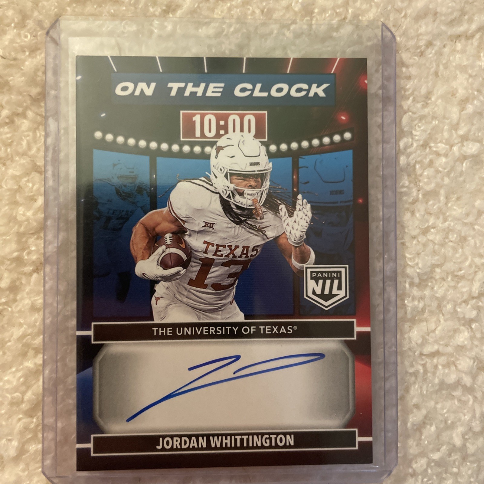 Johnny Wilson Panini Prestige on the Clock Signatures #OTCJWN Base