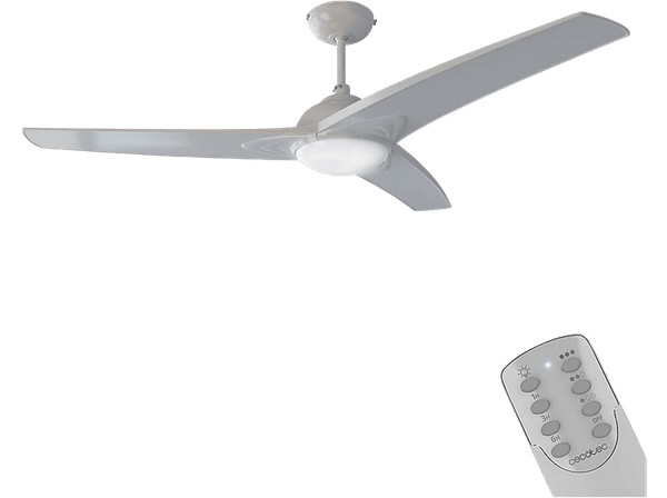 Ventilador de techo con luz - Cecotec EnergySilence Aero 560, 60 W, 3 Aspas, 3 V