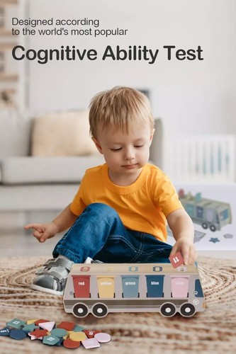 Montessori Kids Toddler Wooden Toy For Boys/Girls, Children Learning Gift - Picture 2 of 6