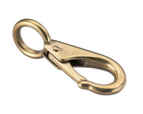 West Marine Fixed Eye Boat Snap  Nickel-Plated Brass #246340 - Afbeelding 1 van 6