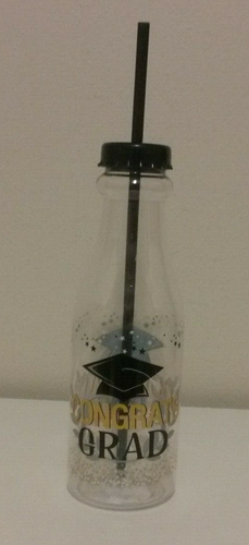 Congrats Grad Water Bottle - Picture 3 of 6