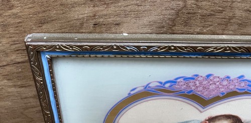 CHARLOTTE BECKER LAND O DREAMS VTG 1940'S FRAMED UNDER GLASS BABY PICTURE PRINT - 第 4/12 張圖片