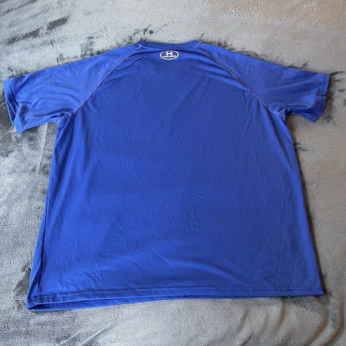 Camiseta deportiva Under Armour para hombre azul suelta Heat Gear manga corta 2XL - Imagen 9 de 10