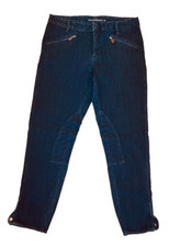 Ralph Lauren Sport Equestrian Knee Patch Leggings Jodhpur Riding Denim Pants 30