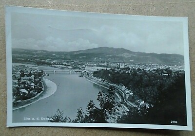LINZ A D DONAU AUSTRIA VINTAGE POSTKARTE VERÖFFENTLICHT 1950