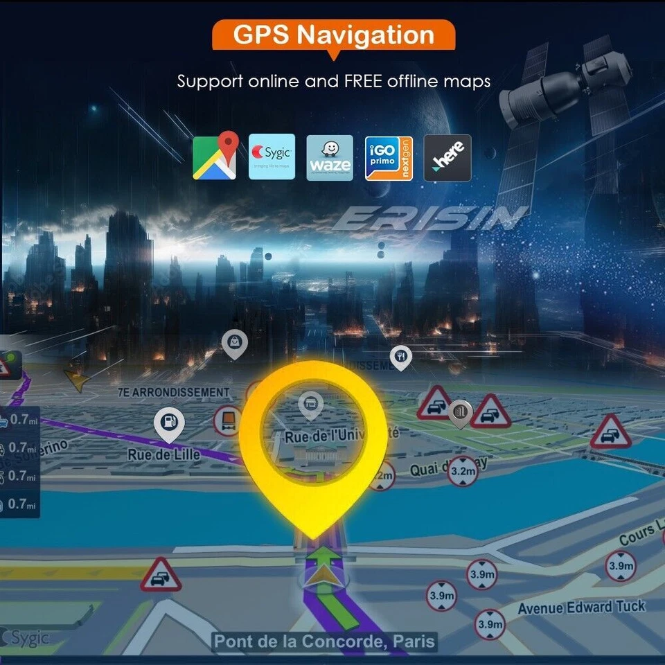 64GB 8-Core Android 14 Car Stereo Sat Nav Radio GPS for Audi A4 S4 RS4 Seat Exeo - Image 3 of 4