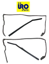 2xLower Door Seals L+R w/ 2xDoor Pillar Seals L+R for MERCEDES 350SL 380SL 450SL