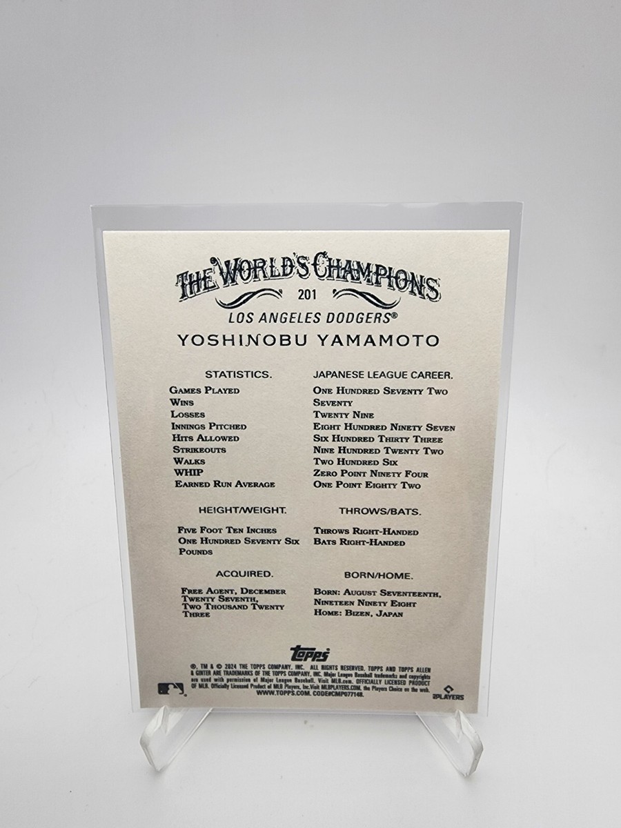 イチロー 直筆サイン 2024 Topps Allen & Ginter イチロー 直筆サイン 2024 Topps Allen & Ginter