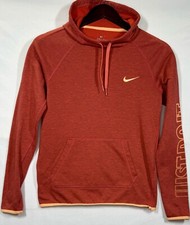 Nike Dri-Fit Women  s Running Hoodie Orange Winter Sz XS