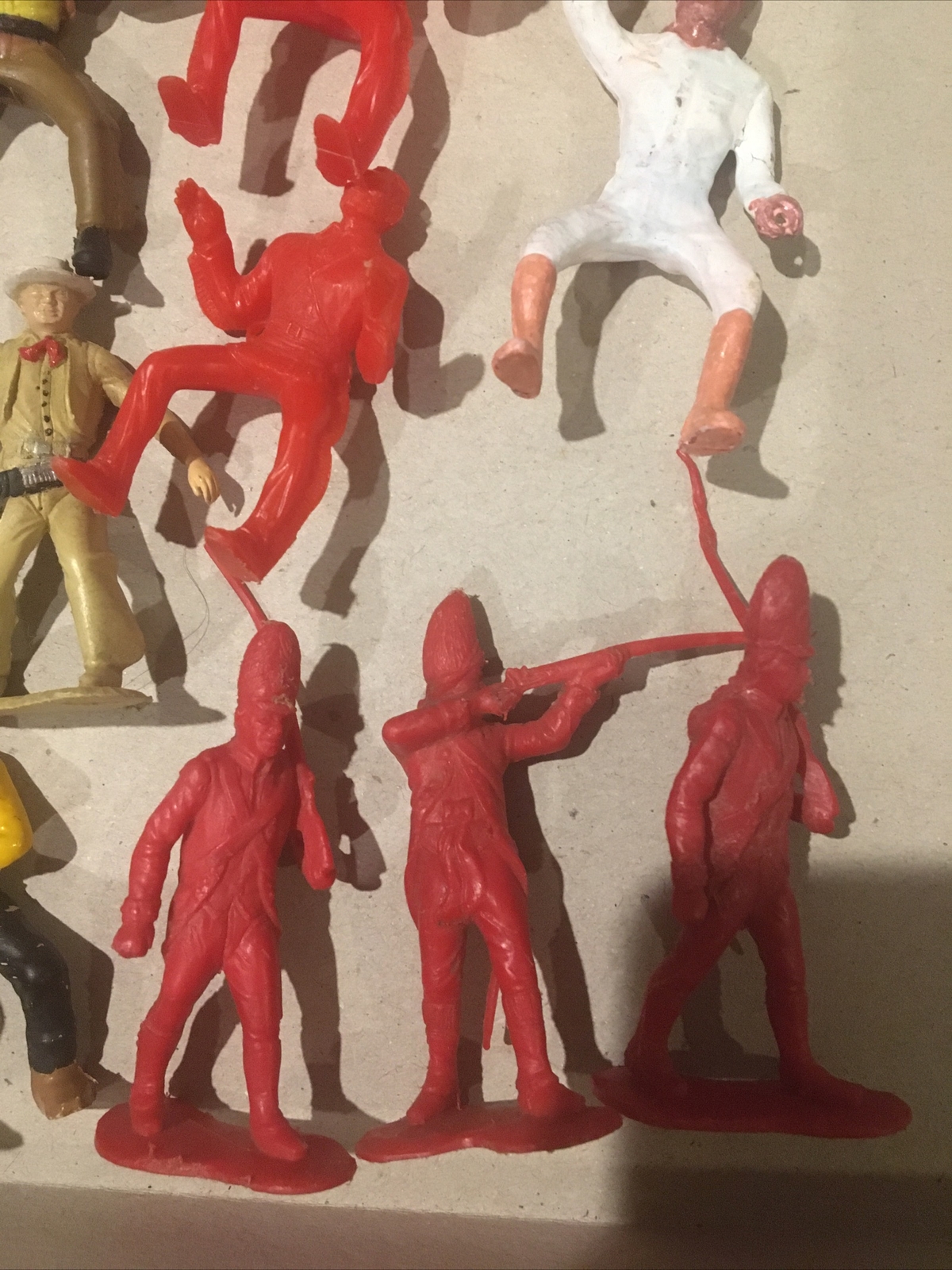 Vintage COWBOYS & Army Plastic Figures by TIMMEE, MPC, Marx, Other