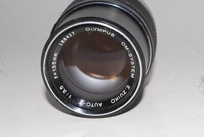 OM fit Olympus Zuiko Auto-T f3.5 135mm prime lens | eBay
