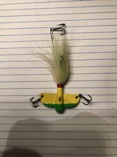 VINTAGE RARE HAND MADE COHO TROUT WALLEYE NORTHERNS AIRPLANE JIG SMALLER VERSION