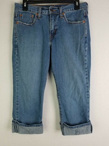 WOMENS LEVIS STRETCH CAPRI JEANS SIZE 6 